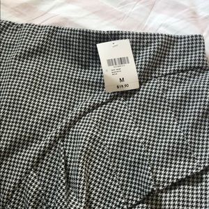 F21 Gingham print black/white skirt